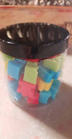 Soap Jars Girls Legos